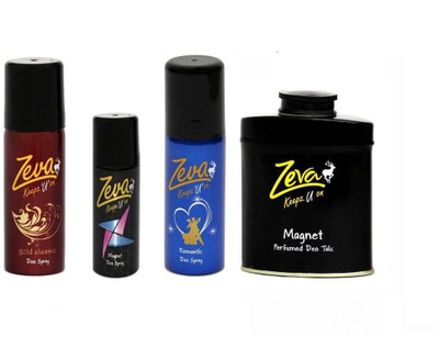 Zeva Keepz U On Deodorant bodyspray WITHOUT ALCOHOL For women / MEN ladies unisex Gift set Combo Set(Set of 4)
Zeva Keepz U On Deodorant bodyspray WITHOUT ALCOHOL For women / MEN ladies unisex Gift set Combo Set(Set of 4)