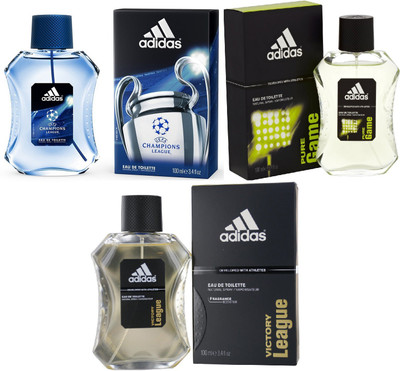 Adidas Pure Game Edt 100 Ml Champions League Edt 100 Ml And Victory League Edt For Men 100 Ml Gift Set Combo Set(Set of 3)
Adidas Pure Game Edt 100 Ml Champions League Edt 100 Ml And Victory League Edt For Men 100 Ml Gift Set Combo Set(Set of 3)