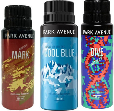Park avenue Cool Blue,Dive and Mark Combo Set(Set of 3)
