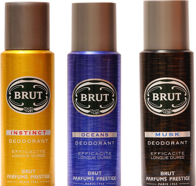 Brut Insinct,Oceans,Musk Combo Set(Set of 3)