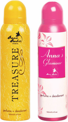 Anna andre paris Set of Treasure & Glamour Deodorants (160ml each) Gift Set Combo Set(Set of 2)
Anna andre paris Set of Treasure & Glamour Deodorants (160ml each) Gift Set Combo Set(Set of 2)