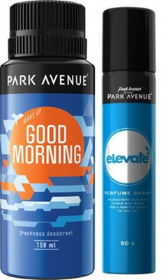 Park avenue Elevate ,Good Morning Deodorant Spray Combo Set(Set of 2)
Park avenue Elevate ,Good Morning Deodorant Spray Combo Set(Set of 2)