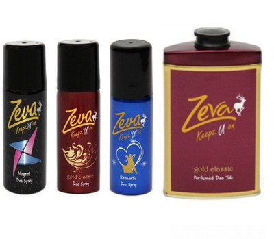 Zeva Keepz U On Deodorant bodyspray For women / MEN ladies unisex Gift set Combo Set(Set of 4)
Zeva Keepz U On Deodorant bodyspray For women / MEN ladies unisex Gift set Combo Set(Set of 4)