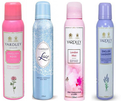Yardley london English Rose Lace LondonMist English lavender Combo Set(Set of 4)