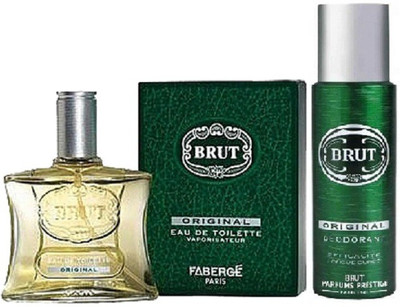 Brut Original EDT 100ml, Deo 200ml Gift Set Combo Set(Set of 2)