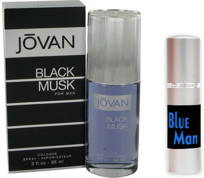 Jovan Black Musk Perfume And Blue Man Combo Set(Set of 2)