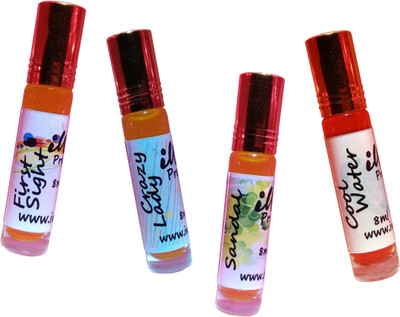 Iwill Non Alcoholic Perfumes Floral Attar Fancy Ittar 32 ml Combo Set(Set of 4)