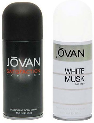 Jovan Satisfaction and White Musk Combo Set(Set of 2)