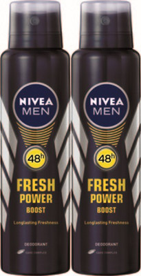 Nivea Fresh Power Boost Deodorant Spray Combo Set(Set of 2)