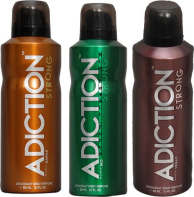 Adiction Strong Hawaii,Rio,Vegas Deodorants Pack of 3 for Men Combo Set(Set of 3)
Adiction Strong Hawaii,Rio,Vegas Deodorants Pack of 3 for Men Combo Set(Set of 3)