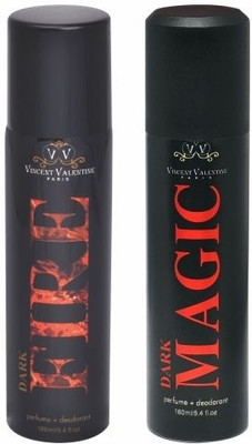 Vincent valentine paris Set of Dark Fire & Dark Magic Deodorants Combo Set(Set of 2)
Vincent valentine paris Set of Dark Fire & Dark Magic Deodorants Combo Set(Set of 2)
