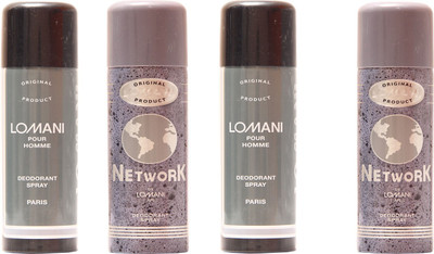 Lomani Network,Lomani Pour Homme Combo Set(Set of 4)