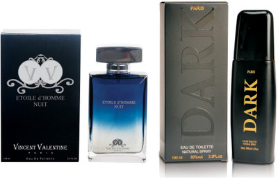Vincent valentine paris Etoile dHomme Nuit Perfume & New Dark Perfume (100ml) Set Gift Set(Set of 2)
Vincent valentine paris Etoile dHomme Nuit Perfume & New Dark Perfume (100ml) Set Gift Set(Set of 2)