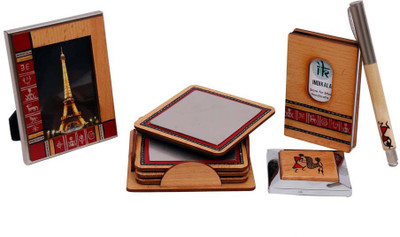 Indikala Brown Metal Card Holder for Men Combo Set(Set of 5)