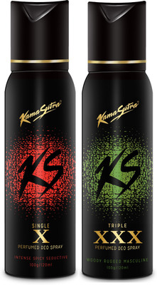 Kamasutra Black Series Deodorant Combo Set(Set of 2)