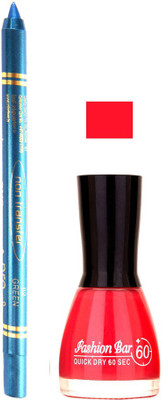 Fashion Bar Pink Shad Nail Polish With Pro Non Transfer Turquoise Blue Kajal 79(Set of 2)
Fashion Bar Pink Shad Nail Polish With Pro Non Transfer Turquoise Blue Kajal 79(Set of 2)