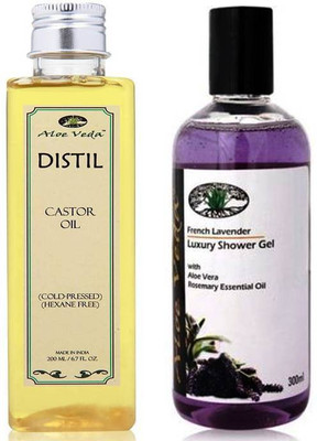 Aloe Veda Castor Oil + French Lavender Showe Gel(Set of 2)
Aloe Veda Castor Oil + French Lavender Showe Gel(Set of 2)