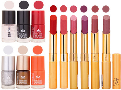 Aroma Care 6 Nail Polish Set Rythm 6 Pcs Lipstick 6 Awesome Color for Fashion Women 2332017080(Set of 12)
Aroma Care 6 Nail Polish Set Rythm 6 Pcs Lipstick 6 Awesome Color for Fashion Women 2332017080(Set of 12)