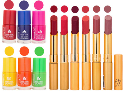 Aroma Care Makeup Women Nail Polish and Exclusive Long Lasting Lipstick Set 30(Set of 12)
Aroma Care Makeup Women Nail Polish and Exclusive Long Lasting Lipstick Set 30(Set of 12)