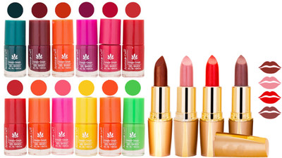 Aroma Care Lot of 12-piece Surprise Nail Polish Set and Rythm Lipsticks Combo 97(Set of 16)
Aroma Care Lot of 12-piece Surprise Nail Polish Set and Rythm Lipsticks Combo 97(Set of 16)