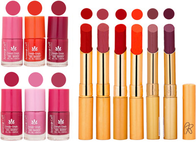 Aroma Care Quick Dry Nail Polish and Rythm Lipstick Combo 1803201985(Set of 12)
Aroma Care Quick Dry Nail Polish and Rythm Lipstick Combo 1803201985(Set of 12)