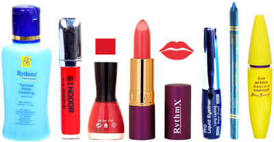 Rythmx Lipstick ,Polish Remover, Sindoor, Nail Polish,EyeLiner,Turqoise Blue Kajal, Mascara, Makeup kit Combo 14015(Set of 7)
Rythmx Lipstick ,Polish Remover, Sindoor, Nail Polish,EyeLiner,Turqoise Blue Kajal, Mascara, Makeup kit Combo 14015(Set of 7)