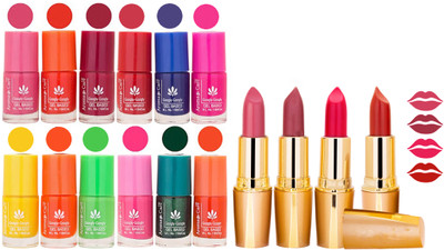 Aroma Care All About Nail 12 Piece Color Nail Lacquer Combo Set + 4 Rythm Creamy Matte Lipstick Combo 130(Set of 16)
Aroma Care All About Nail 12 Piece Color Nail Lacquer Combo Set + 4 Rythm Creamy Matte Lipstick Combo 130(Set of 16)