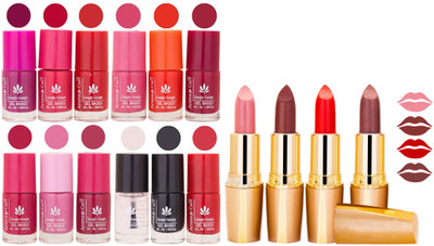 Aroma Care Lot of 12-piece Surprise Nail Polish Set and Rythm Lipsticks Combo 143(Set of 16)
Aroma Care Lot of 12-piece Surprise Nail Polish Set and Rythm Lipsticks Combo 143(Set of 16)