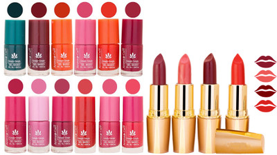Aroma Care All About Nail 12 Piece Color Nail Lacquer Combo Set + 4 Rythm Creamy Matte Lipstick Combo 136(Set of 16)
Aroma Care All About Nail 12 Piece Color Nail Lacquer Combo Set + 4 Rythm Creamy Matte Lipstick Combo 136(Set of 16)