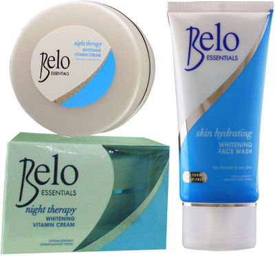 Belo Essentials Night Therapy Whitening Vitamin Cream & Skin Hydrating Face Wash(Set of 2)
Belo Essentials Night Therapy Whitening Vitamin Cream & Skin Hydrating Face Wash(Set of 2)