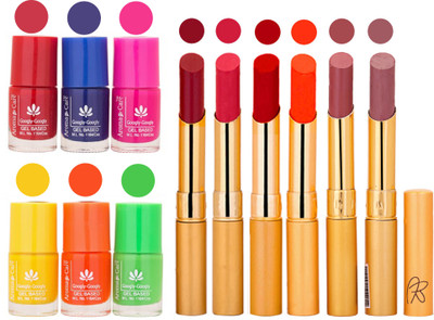 Aroma Care Makeup Women Nail Polish and Exclusive Long Lasting Lipstick Set 39(Set of 12)
Aroma Care Makeup Women Nail Polish and Exclusive Long Lasting Lipstick Set 39(Set of 12)