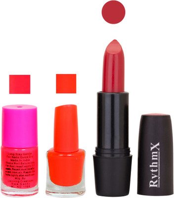 Rythmx SF RYTH BLK LIPSTICKS AND NAIL POLISH IMPORTANT COMBO 24(Set of 3)