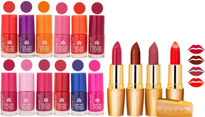Aroma Care Gel Nail Polish Set Quick Dry, Long Lasting and Creamy Matte Lipstick Combo 146(Set of 16)
Aroma Care Gel Nail Polish Set Quick Dry, Long Lasting and Creamy Matte Lipstick Combo 146(Set of 16)