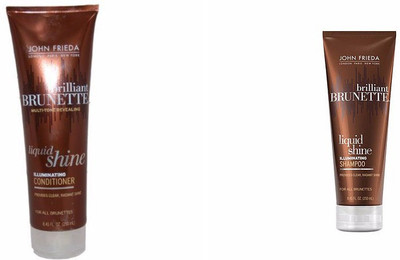 John Frieda Brilliant Brunette Liquid Shine Illuminating Shampoo Conditioner(Set of 2)