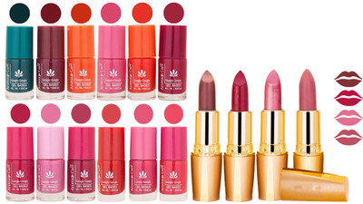 Aroma Care Gel Nail Polish Set Quick Dry, Long Lasting and Creamy Matte Lipstick Combo 1093(Set of 16)
Aroma Care Gel Nail Polish Set Quick Dry, Long Lasting and Creamy Matte Lipstick Combo 1093(Set of 16)