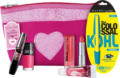 Maybelline Instaglam Valentine Combo - Pink(Set of 5) 
Maybelline Instaglam Valentine Combo - Pink(Set of 5)