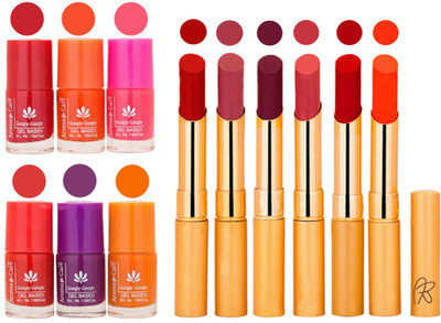 Aroma Care Nail Polish Set and Rythm Lipstick Sets ( Modern Shades) 1803201811(Set of 12)
Aroma Care Nail Polish Set and Rythm Lipstick Sets ( Modern Shades) 1803201811(Set of 12)