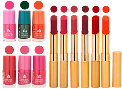 Aroma Care Perfect Combo of Nail Polish and Rythm Lipstick Popular Shades in Wholesale Rate 2332017013(Set of 12)
Aroma Care Perfect Combo of Nail Polish and Rythm Lipstick Popular Shades in Wholesale Rate 2332017013(Set of 12)