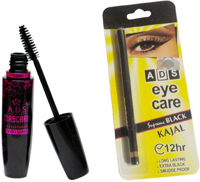 ADS 1625 Mascara, Eye care Kajal(Set of 2)