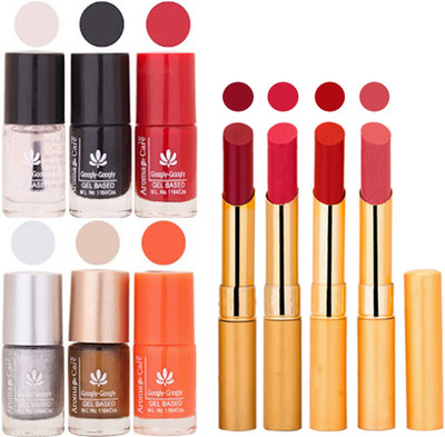 Aroma Care Super Saver Pack : Quick Dry Nail Polish and Rythm Creamy Matte Long Lasting Lipstick Combo 07(Set of 10)
Aroma Care Super Saver Pack : Quick Dry Nail Polish and Rythm Creamy Matte Long Lasting Lipstick Combo 07(Set of 10)