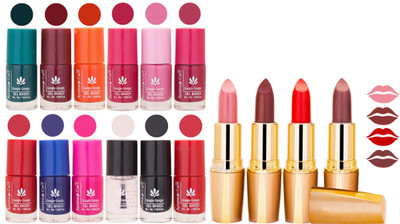 Aroma Care Lot of 12-piece Surprise Nail Polish Set and Rythm Lipsticks Combo 137(Set of 16)
Aroma Care Lot of 12-piece Surprise Nail Polish Set and Rythm Lipsticks Combo 137(Set of 16)
