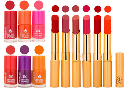 Aroma Care Nail Polish Set and Rythm Lipstick Sets ( Modern Shades) 1803201816(Set of 12)
Aroma Care Nail Polish Set and Rythm Lipstick Sets ( Modern Shades) 1803201816(Set of 12)