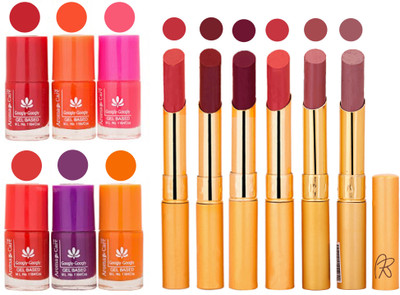 Aroma Care Nail Polish Set and Rythm Lipstick Sets ( Modern Shades) 1803201794(Set of 12)
Aroma Care Nail Polish Set and Rythm Lipstick Sets ( Modern Shades) 1803201794(Set of 12)