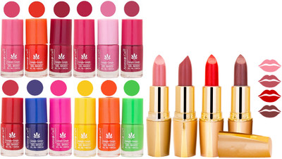 Aroma Care Lot of 12-piece Surprise Nail Polish Set and Rythm Lipsticks Combo 167(Set of 16)
Aroma Care Lot of 12-piece Surprise Nail Polish Set and Rythm Lipsticks Combo 167(Set of 16)