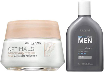 Oriflame Sweden Optimals Even Out Day Cream SPF 20 + North For Men After Shave Lotion(Set of 2)
Oriflame Sweden Optimals Even Out Day Cream SPF 20 + North For Men After Shave Lotion(Set of 2)