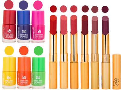 Aroma Care Makeup Women Nail Polish and Exclusive Long Lasting Lipstick Set 50(Set of 12)
Aroma Care Makeup Women Nail Polish and Exclusive Long Lasting Lipstick Set 50(Set of 12)