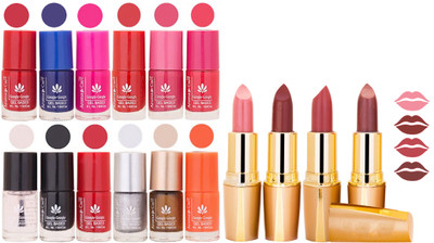 Aroma Care Lot of 12-piece Surprise Nail Polish Set and Rythm Lipsticks Combo 131(Set of 16)
Aroma Care Lot of 12-piece Surprise Nail Polish Set and Rythm Lipsticks Combo 131(Set of 16)