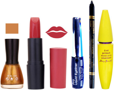 Rythmx Lipstick, Nail Polish, Eyeliner,Black Kajal Makeup Combo Kit 1342(Set of 5)
Rythmx Lipstick, Nail Polish, Eyeliner,Black Kajal Makeup Combo Kit 1342(Set of 5)