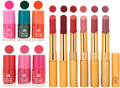 Aroma Care Perfect Combo of Nail Polish and Rythm Lipstick Popular Shades in Wholesale Rate 2332017109(Set of 12)
Aroma Care Perfect Combo of Nail Polish and Rythm Lipstick Popular Shades in Wholesale Rate 2332017109(Set of 12)