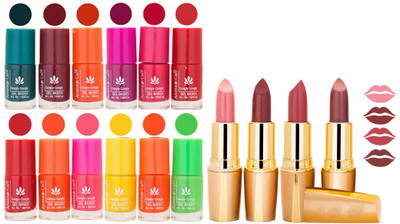 Aroma Care Lot of 12-piece Surprise Nail Polish Set and Rythm Lipsticks Combo 116(Set of 16)
Aroma Care Lot of 12-piece Surprise Nail Polish Set and Rythm Lipsticks Combo 116(Set of 16)